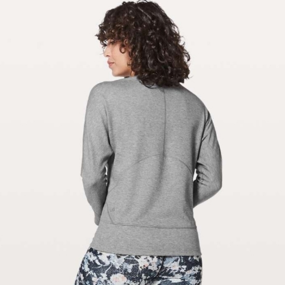 Lululemon Time Out Crew *Reversible Heathered Bleached Coral / Heathered size 8 - Picture 2 of 10